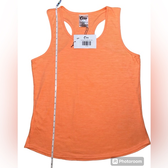 ZYIA Orange Pirouette Tank Top Medium 1727 ZWT - Picture 11 of 14